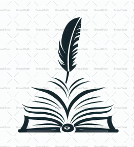 Offenes Buch und Feder